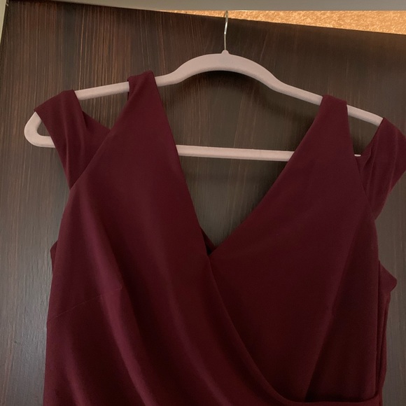 Lauren Ralph Lauren Jumpsuit Burgundy Sz 12 - Picture 8 of 11